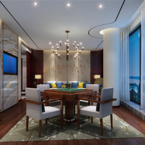 新中式麻将室 吊灯